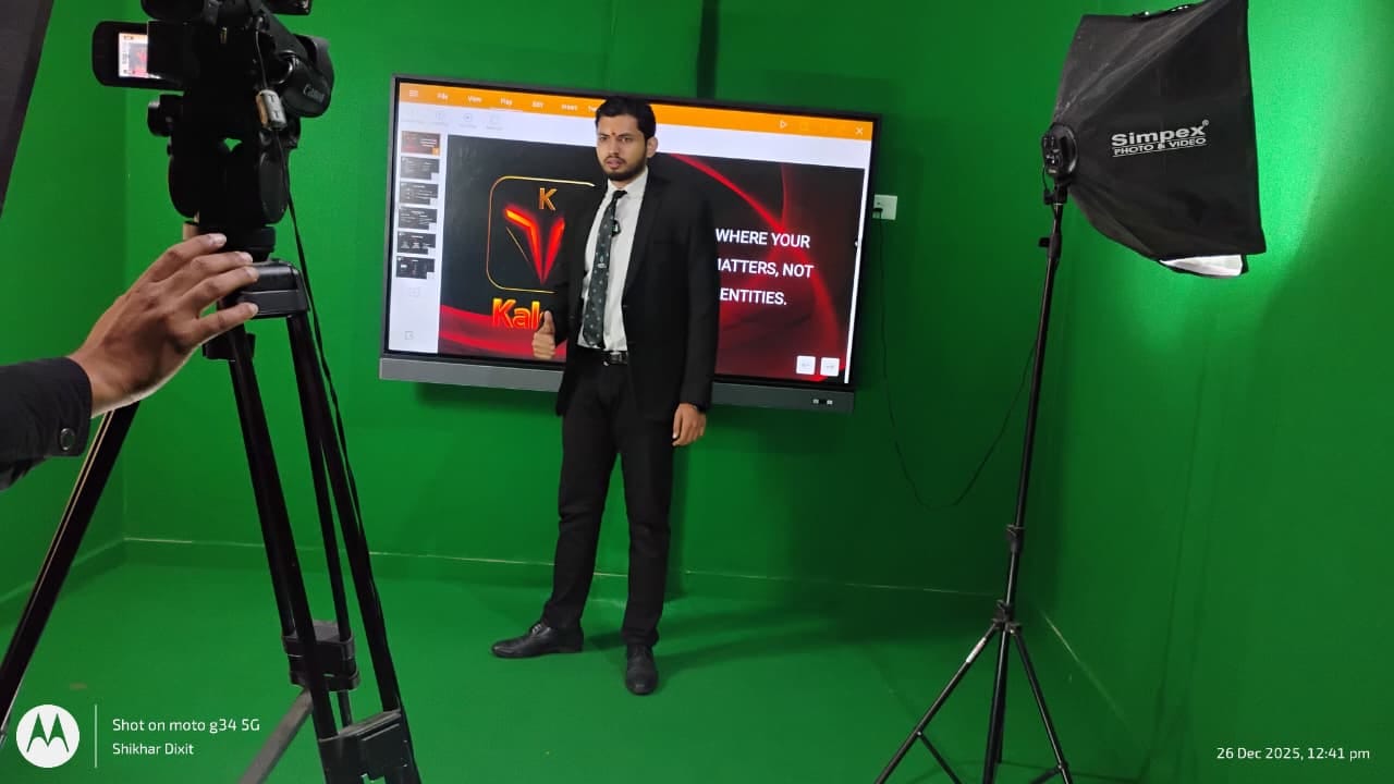 Kalesh presentation and studio pitch recording at Axis College